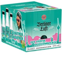 Berliner Luft Pfefferminzlikör 18,0% Vol., 24x 0,02 Liter Mini