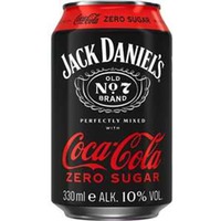 Jack Daniel's mit Coca-Cola Zero 10% vol. 0,33 l