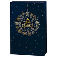 Geschenkverpackung 3er Präsentkarton Christmas