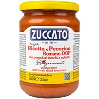 ZUCCATO Sugo Pomodoro con Ricotta Pecorino Romano DOP - Glas