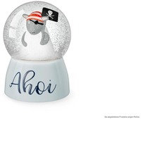 Glitzerkugel Ahoi Schaf