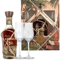 Planteray X.O. Barbados Rum Extra Old  mit 2 Gläsern